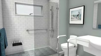 bathroom that has been made accessible